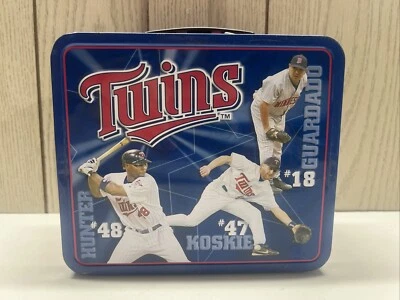Fiambrera metálica Minnesota Twins Guzmán Jones Torii Hunter Koskie béisbol Foto 1 de 4