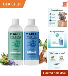 Tea Tree Oil-Infused After Swim Hair Care Set - Dry Hair Repair & Protection - Picture 1 of 12
