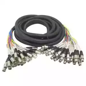Seismic Audio 24 canali cavo serpente multipatch colorato da XLR a XLR da 25 piedi - Foto 1 di 3