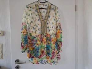 Malvin Bluse Seidenbluse Tunika Seide Gr. 40 Bunt - Bild 1 von 7