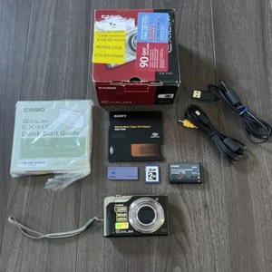 Casio Exilim Ex-H10 Digital Camera Black Boxed w/Accessories NO CHARGER UNTESTED - Picture 1 of 22
