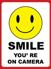Smile Your On Camera Warning Metal Plaque Sign Vintage Retro Pub Bar Man Cave