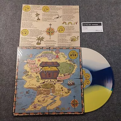 LESS THAN JAKE UNCHARTED Vinyl EP limited Yellow Blue Bone Record NEW SEALED - Image 1 of 4