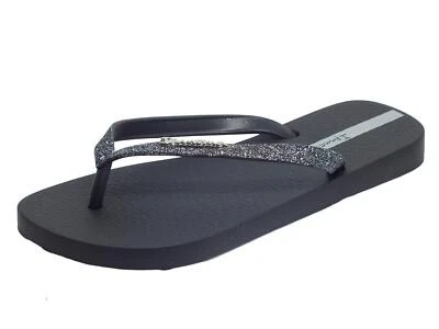 Ipanema 81739 Lolita III Fem Black Infradito Grendene Donna zeppa bassa con bril - Imagen 1 de 3