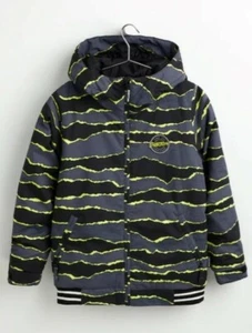 BURTON Boys GAME DAY Snow Jacket - Torn Stripe - Large - NWT - Picture 1 of 2