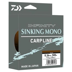 DAIWA Infinity Sinking Mono 0,285mm 6,3kg 1540m Marron Cordon Fil pour Carpes - Photo 1/1