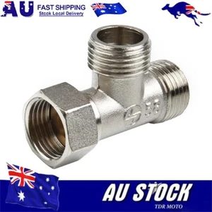 T Adapter 3 Ways Valve, For Diverter Bath Toilet Bidet Sprayer Shower Head / New - Picture 1 of 20