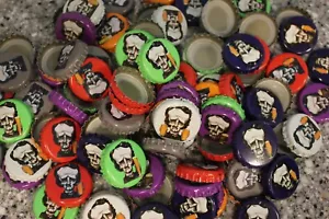 100 RAVEN BREWERY BEER BOTTLE CAPS ALL 7 BRIGHT MIXED COLORS! EDGAR ALLAN POE - Picture 1 of 2