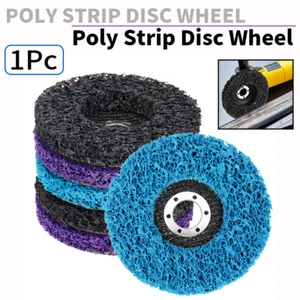 1 Stück 100 mm Poly Streifen Scheibe Rad Farbe Rost Entfernung Sauber für Winkelschleifer Werkzeug - Bild 1 von 9