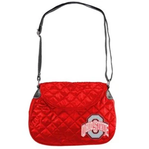 Ohio State Buckeyes Alforja Acolchada Cartera Bandolera Bordada Logotipo del Equipo - Imagen 1 de 1