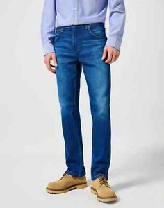 JEANS WRANGLER Greensboro Medium Stretch in Blue Jam regular straight denim - Foto 1 di 5
