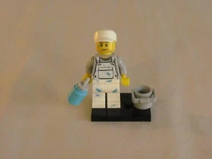 LEGO SERIE NÚMERO 10, #15 PINTOR CON RODILLO Y CUBO DE PINTURA SOBRE SOPORTE - Imagen 1 de 4