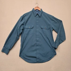 Monsieur Givenchy Men's Turquoise Long Sleeve Button Up Shirt Size Medium - Picture 1 of 6