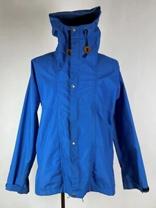 VINTAGE 1980's - TNF THE NORTH FACE - Blue hooded windbreaker Jacket L - Picture 1 of 9