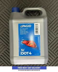 Pagid DOT 4 DOT4 Brake Fluid for Cars and Motorbikes - 5 Litre - Picture 1 of 6