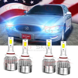 2pc 9005 9006 LED Headlight Bulb High Low Beam pkg For Buick LeSabre 2000-2005 - Picture 1 of 10