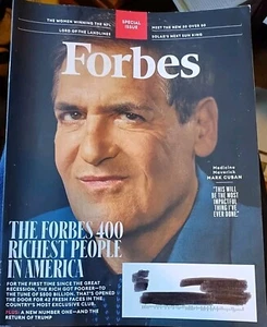 Forbes October November 2022 Mark Cuban, The Forbes 400 Richest People in Ameri - Picture 1 of 2