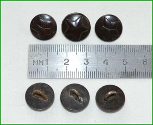 Soviet Russian Army field uniform Bakelite Buttons for Shoulder Pieces 6 Pcs. - Picture 1 of 2