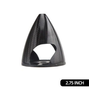 1X 2.75 inch Carbon Fiber Spinner 2 Blade For Gas RC Airplane ZY01 Black - Picture 1 of 13