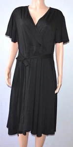 Nemidor Women's V-neck Waist Tie Short Sleeves Dress Plus Size 22 - Picture 1 of 3
