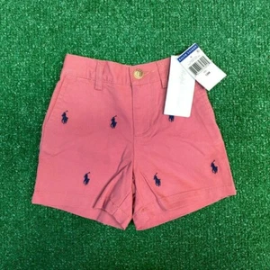 NWT Toddler Ralph Lauren Pink Logo Short | Sz 12M - Picture 1 of 2