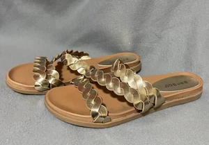Bamboo Gold Sandals - Picture 1 of 5