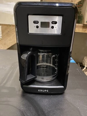 Krups Aroma Temp Control Type EC311 Filter Coffee Maker 12 Cup Black - Image 1 of 4