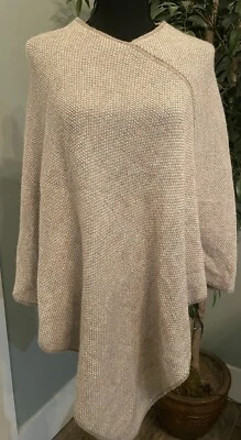Fratelli Talli Poncho Cape Shawl Wool Alpaca Blend Luxury Western Boho OS NWT - Image 1 of 4