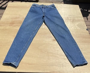 Vintage Jeans Levi's 550 relaxed fit gamba affusolata denim donna blu TAGLIA 32x34 USA - Foto 1 di 8
