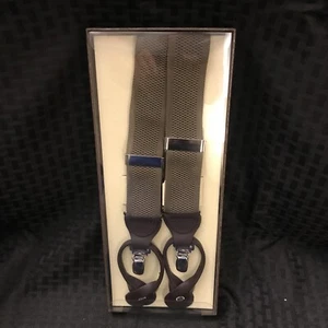 NEW Trafalgar mens suspenders braces Brown Original Packaging - Picture 1 of 6