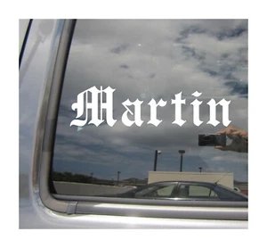 Martin - Old English Last Name Surname Car Vinyl Decal Window Sticker 22008 - Picture 1 of 1