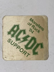 AC/DC Pass Ozzy Osbourne Monsters Of Rock Van Halen Support pass Donnington 84 - Picture 1 of 11