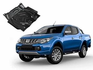 Engine Guard Skid Plate Undertray For Mitsubishi L200 2015-2019 Black RIVAL - Imagen 1 de 4