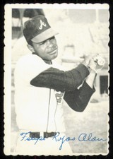 1969 TOPPS DECKLE EDGE FELIPE ALOU ATLANTA BRAVES #17 VG-VG/EX - BEND/CREASE TOP