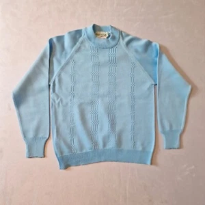 Top vintage ragazza pazzo uomo -5-6 anni- poliestere blu ottime condizioni anni 70 MOD KB35 - Foto 1 di 6