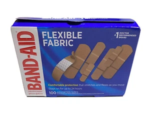 Band-Aid Brand Flexible Fabric Adhesive Bandages for Wound Care & First Aid - Picture 1 of 4