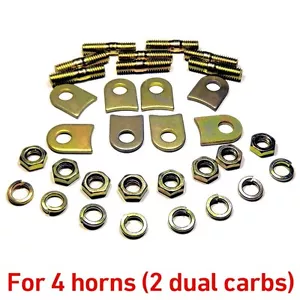 Installation kit pads tabs lock Weber 40 DCOE for 4x velocity stack air horn - Bild 1 von 2