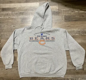 Chicago Bears NFL Team Apparel NFC Grey Large Youth Pullover Hoodie - Foto 1 di 4