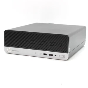 HP ProDesk 400 G4 Intel i3 8100 8GB RAM 240GB SSD SFF Windows 11 Desktop PC WiFi - Afbeelding 1 van 13