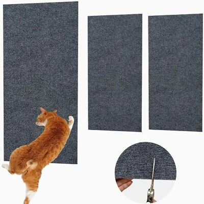 Cat Scratcher Mat Trimmable Self-Adhesive Cat Scratching Carpet Mat,for Sofas - Image 1 of 4