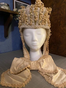 Rare Ladies Early Victorian Decorative Headdress 1840-1880's - Picture 1 of 8