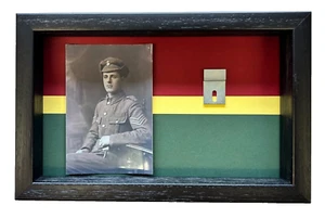 Worcester and Sherwood Foresters Medal Case With Photo For 2 Medals. Black Frame - Picture 1 of 5