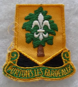 1950/60'S 1ST SUPPLY & TRANSPORT BATTALION POCKET PATCH EMB ON TWILL GAUZE BACK - Picture 1 of 2