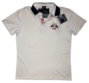 NWT Paul & Shark Vintage Yachting Ocean Team F24 Kipawa Polo Shirt Men’s L Read* - Foto 1 di 14