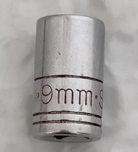 SK TOOLS USA 43708, 1/4" DRIVE, 9MM. SOCKET, SHALLOW, 12 POINT. - Picture 1 of 7