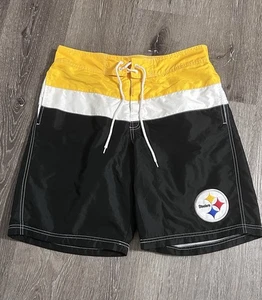 Costume da bagno Pittsburgh Steelers GIII NFL uomo L grande pantaloncini con coulisse - Foto 1 di 15