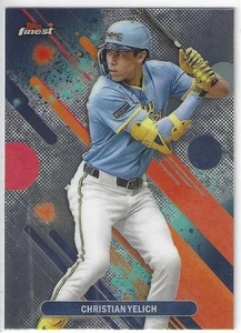 Tarjeta base común # 89 Topps Finest Christian Yelich Milwaukee Brewers 2025 - Imagen 1 de 2