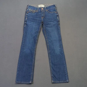 Ariat Jeans Women's 27S Blue R.E.A.L. Perfect Rise Nadia Straight - Picture 1 of 14
