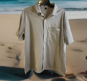 Camisa de campamento ligera Lululemon para hombre talla XL cuello abotonado gris - Imagen 1 de 13