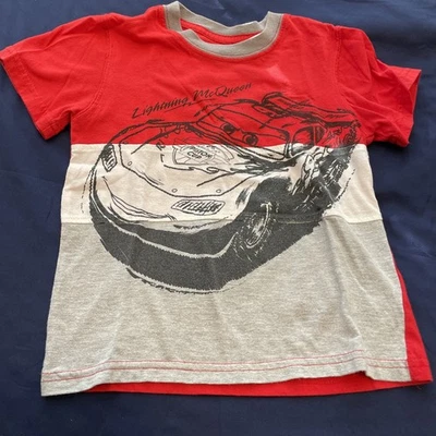Disney’s Cars Lightning McQueen Boys Shirt Sz 4T Piston Cup T Shirt - Image 1 of 4